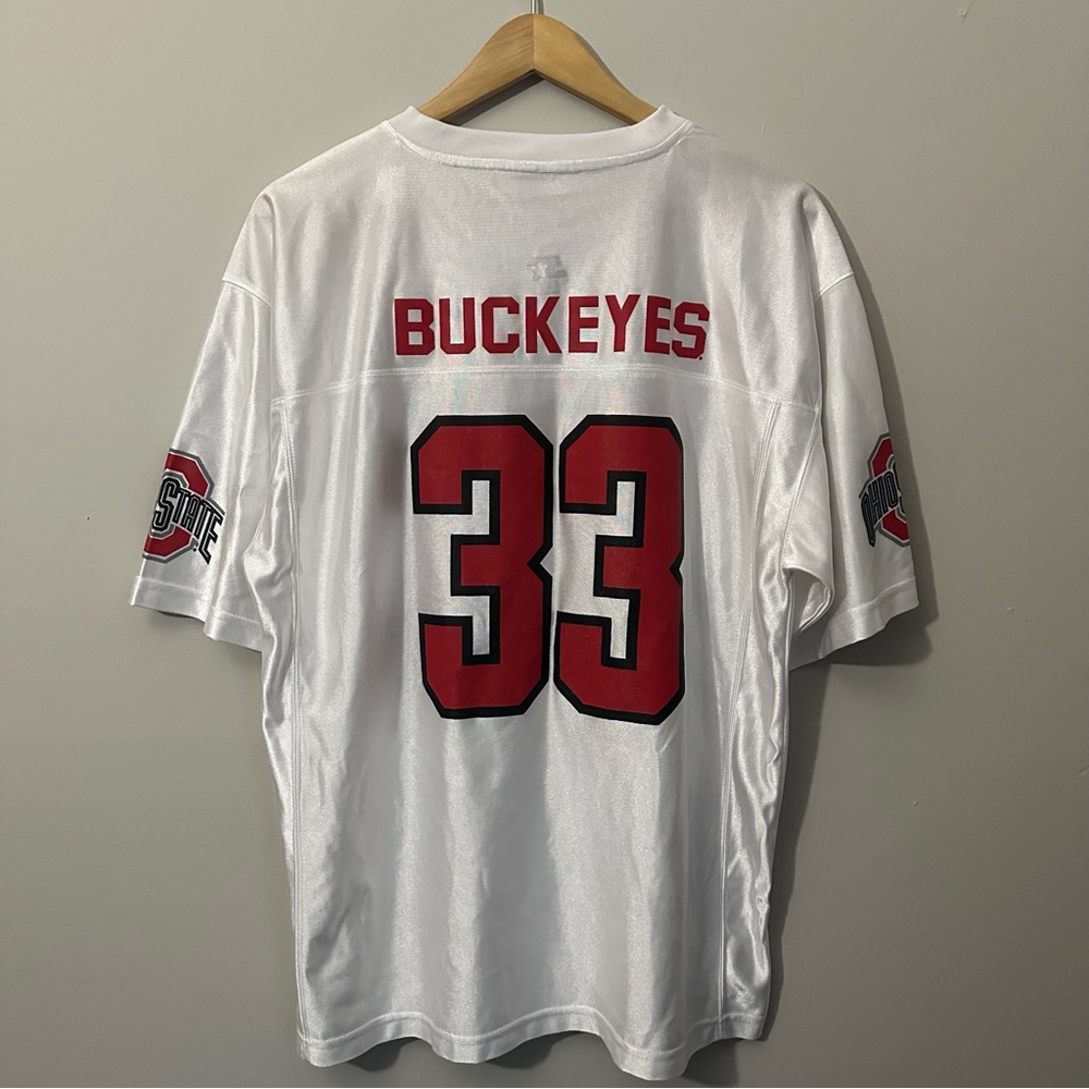 Vintage Starter Ohio State Buckeyes Football Jersey Mens Size Large White